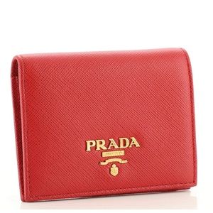 PRADA bifold wallet saffiano leather small